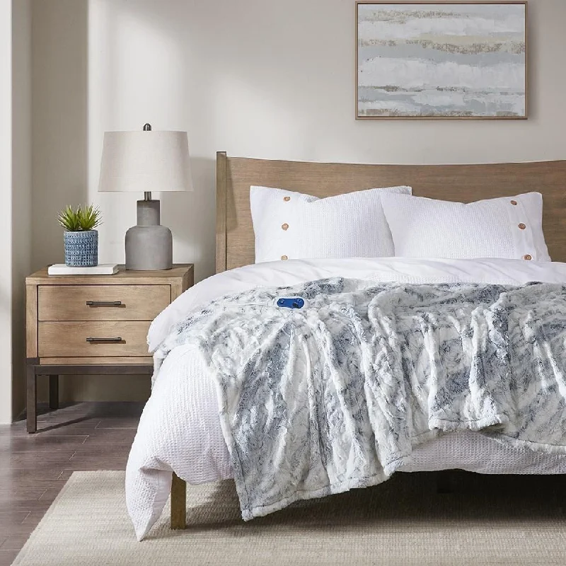 Microfiber blankets that are durable and easy to care forMicrofiber blankets that are durable and easy to care for50" x 70" Ultra Soft Faux Fur Electric Throw Blanket Snow Grey/Blue