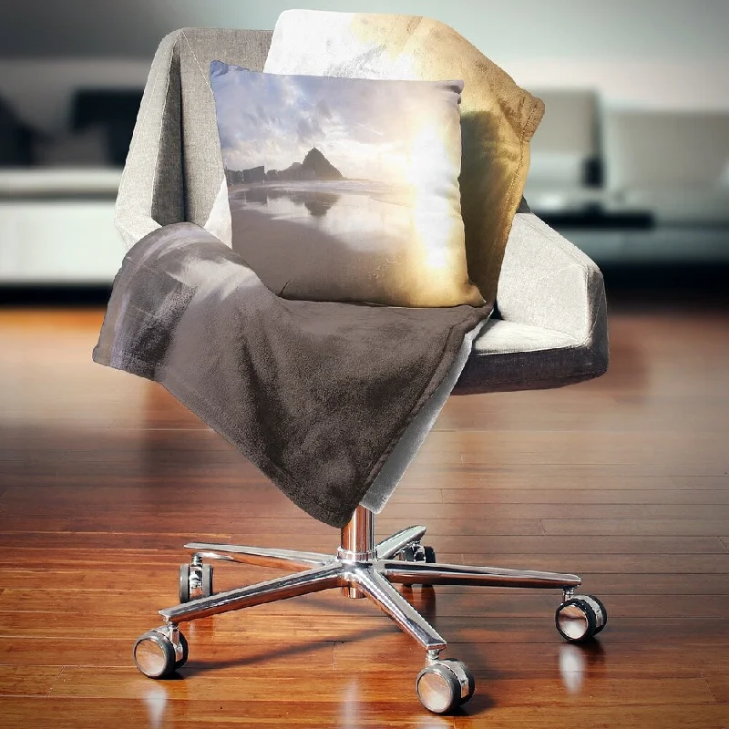 Microfiber blankets that are durable and easy to care forMicrofiber blankets that are durable and easy to care forDesignart 'Sunset at Donostia Beach' Seascape Throw Blanket