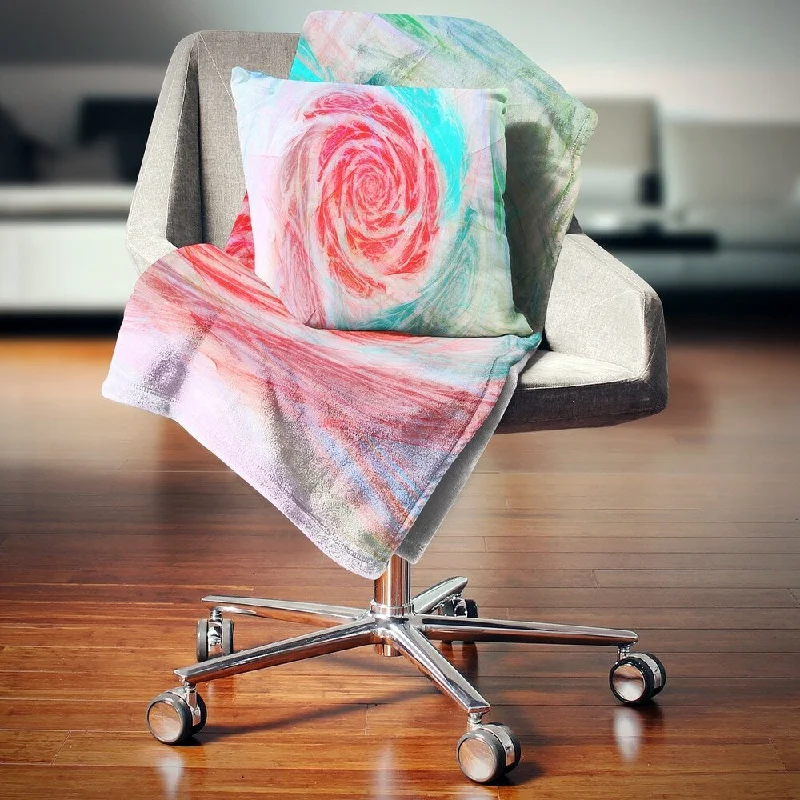 Recycled polyester blankets for an eco - conscious optionRecycled polyester blankets for an eco - conscious optionDesignart 'Mysterious Abstract Rose' Floral Throw Blanket Recycled polyester blankets for an eco - conscious optionRecycled polyester blankets for an eco - conscious optionDesignart 'Mysterious Abstract Rose' Floral Throw Blanket