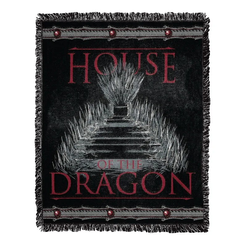 Chenille blankets with a thick and fuzzy textureChenille blankets with a thick and fuzzy textureHouse of the Dragon Iron Throne Jacquard Throw Chenille blankets with a thick and fuzzy textureChenille blankets with a thick and fuzzy textureHouse of the Dragon Iron Throne Jacquard Throw