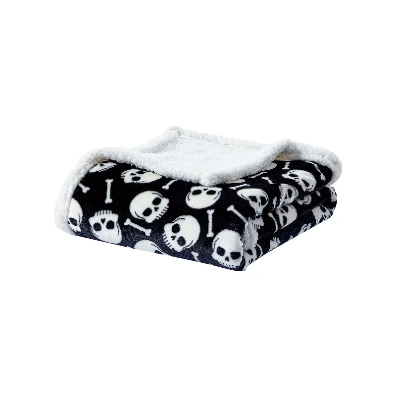 Recycled polyester blankets for an eco - conscious optionRecycled polyester blankets for an eco - conscious optionSkull & Bones Sherpa 60"x50" Throw Blanket Recycled polyester blankets for an eco - conscious optionRecycled polyester blankets for an eco - conscious optionSkull & Bones Sherpa 60"x50" Throw Blanket