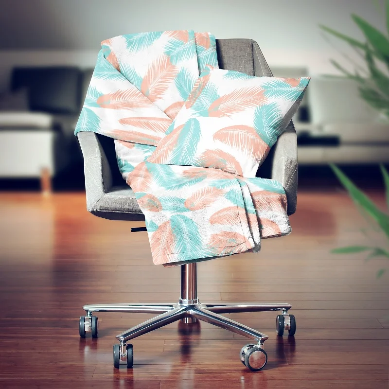 Bamboo fiber blankets with natural antibacterial propertiesBamboo fiber blankets with natural antibacterial propertiesDesignart' Retro Tropical Foliage II' Modern Throw Blanket - 71x59