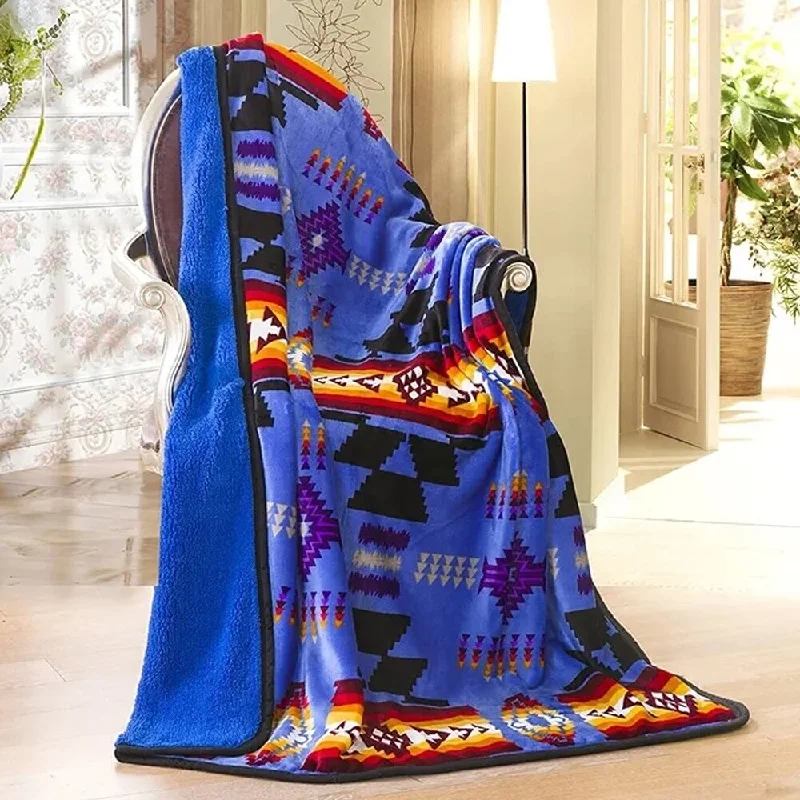 Linen blankets with a rustic and textured lookLinen blankets with a rustic and textured lookSouthwest Aztec Sherpa Throw Blanket Royal Blue Linen blankets with a rustic and textured lookLinen blankets with a rustic and textured lookSouthwest Aztec Sherpa Throw Blanket Royal Blue
