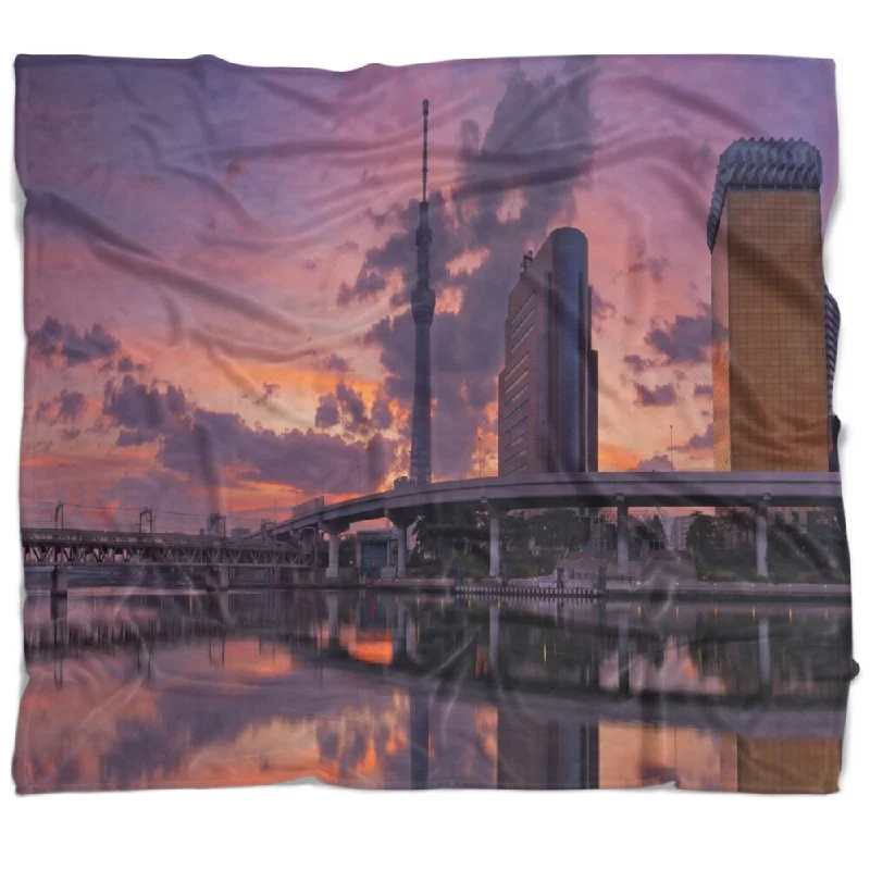 King - size blankets to cover large beds comfortablyKing - size blankets to cover large beds comfortablyDesignart 'Tokyo Sky Tree and Sumida River' Landscape Fleece Throw Blanket King - size blankets to cover large beds comfortablyKing - size blankets to cover large beds comfortablyDesignart 'Tokyo Sky Tree and Sumida River' Landscape Fleece Throw Blanket