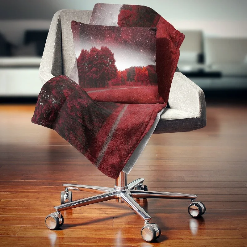 Cashmere blankets for ultimate softness and luxuryCashmere blankets for ultimate softness and luxuryDesignart 'Mystical Red Spring Night' Landscape Fleece Throw Blanket Cashmere blankets for ultimate softness and luxuryCashmere blankets for ultimate softness and luxuryDesignart 'Mystical Red Spring Night' Landscape Fleece Throw Blanket