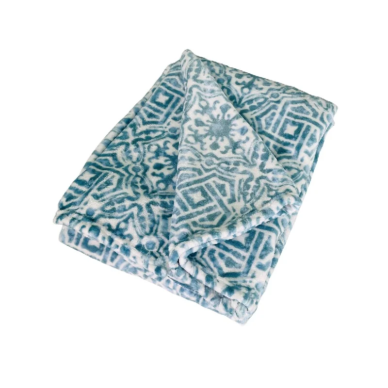 Cashmere blankets for ultimate softness and luxuryCashmere blankets for ultimate softness and luxuryOlsen Mineral Blue Tile Throw