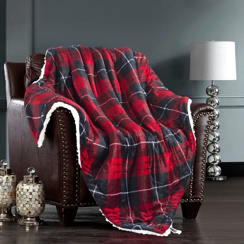 Red & Navy Vintage Plaid