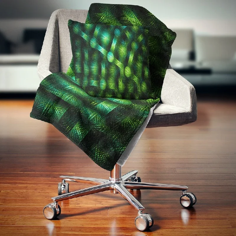 Linen blankets with a rustic and textured lookLinen blankets with a rustic and textured lookDesignart 'Crystal Cell Green Steel Texture' Abstract Throw Blanket Linen blankets with a rustic and textured lookLinen blankets with a rustic and textured lookDesignart 'Crystal Cell Green Steel Texture' Abstract Throw Blanket