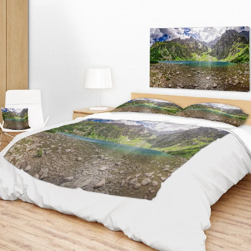 Rayon from bamboo blankets for a silky and breathable feelRayon from bamboo blankets for a silky and breathable feelDesignart 'Beautiful Alps Lake in Mountains' Landscape Fleece Throw Blanket