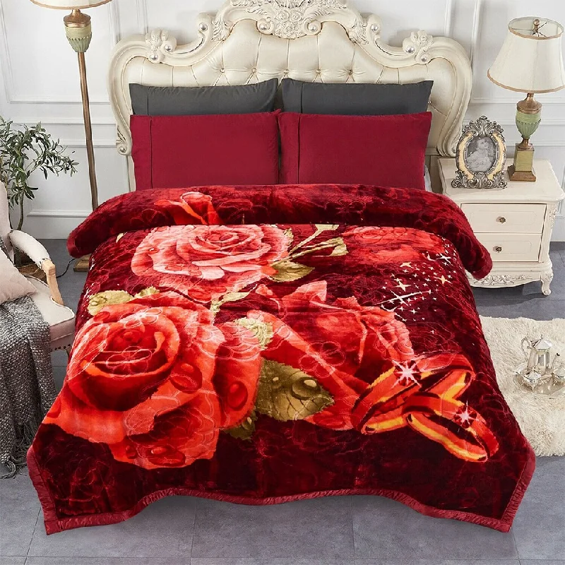 Acrylic blankets for a soft and affordable alternativeAcrylic blankets for a soft and affordable alternativeChristmas Thick Blanket Heavy Reversible Silky Queen Red