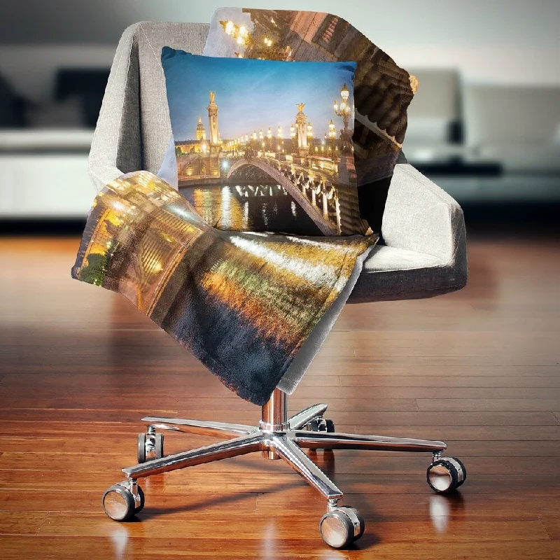 Cotton blankets for breathability and a lightweight feelCotton blankets for breathability and a lightweight feelDesignart 'Pont Alexandre III Bridge' Cityscape Photo Throw Blanket Cotton blankets for breathability and a lightweight feelCotton blankets for breathability and a lightweight feelDesignart 'Pont Alexandre III Bridge' Cityscape Photo Throw Blanket