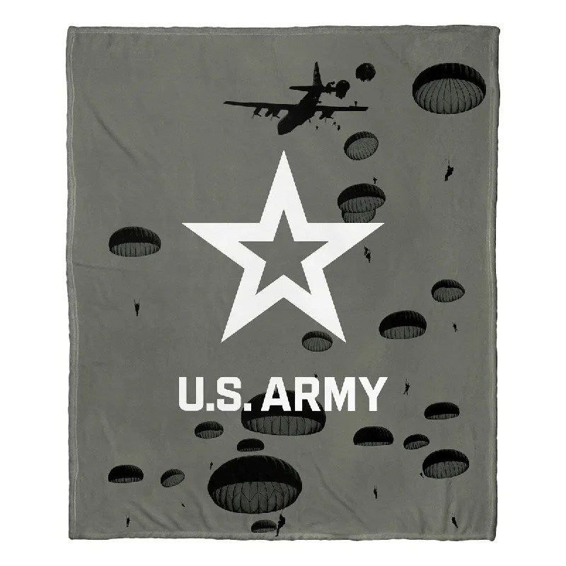 Synthetic fiber blend blankets for a budget - friendly choiceSynthetic fiber blend blankets for a budget - friendly choiceArmy Airborne Silk Touch Throw