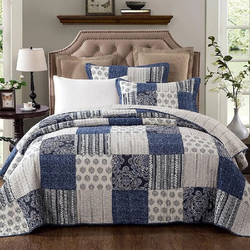 Cotton blankets for breathability and a lightweight feelCotton blankets for breathability and a lightweight feelFull Bohemian Denim Farmhouse Patchwork Floral Bedspread Set Blue Cotton blankets for breathability and a lightweight feelCotton blankets for breathability and a lightweight feelFull Bohemian Denim Farmhouse Patchwork Floral Bedspread Set Blue