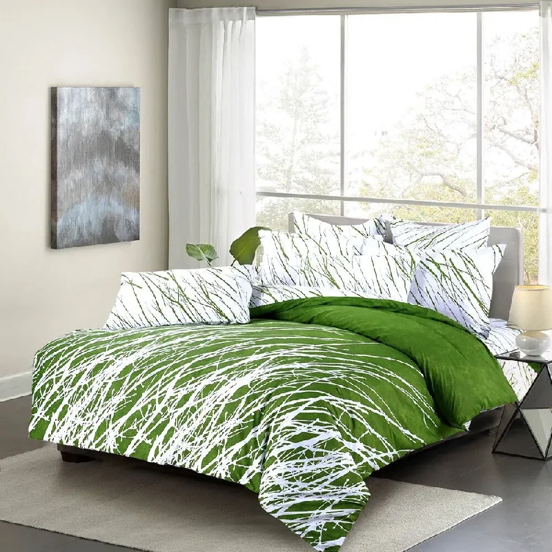 Rayon from bamboo blankets for a silky and breathable feelRayon from bamboo blankets for a silky and breathable feel5pc King Bedding Duvet Cover Set Tree Branches Green