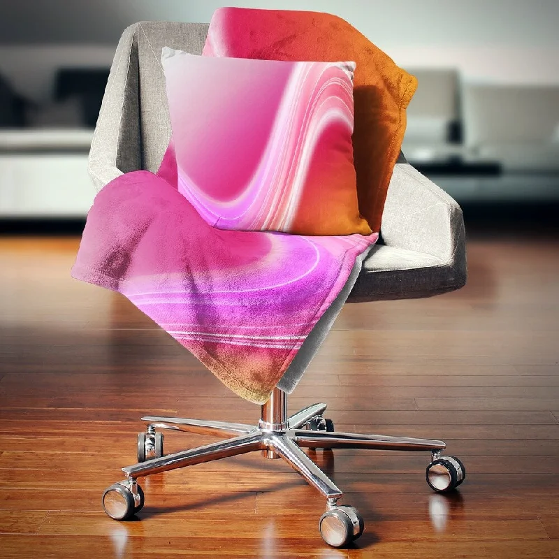 Fleece blankets for a cozy and plush textureFleece blankets for a cozy and plush textureDesignart 'Pink Abstract Curved Lines' Abstract Throw Blanket Fleece blankets for a cozy and plush textureFleece blankets for a cozy and plush textureDesignart 'Pink Abstract Curved Lines' Abstract Throw Blanket