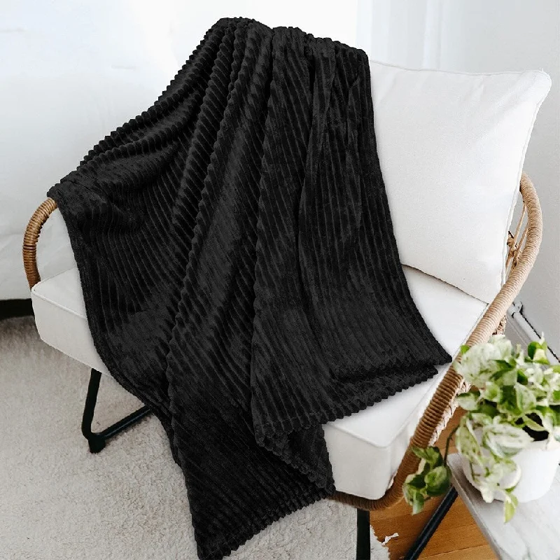 Fleece blankets for a cozy and plush textureFleece blankets for a cozy and plush texture90" x 90" Throw Stripe Flannel Fleece Blanket Black Fleece blankets for a cozy and plush textureFleece blankets for a cozy and plush texture90" x 90" Throw Stripe Flannel Fleece Blanket Black