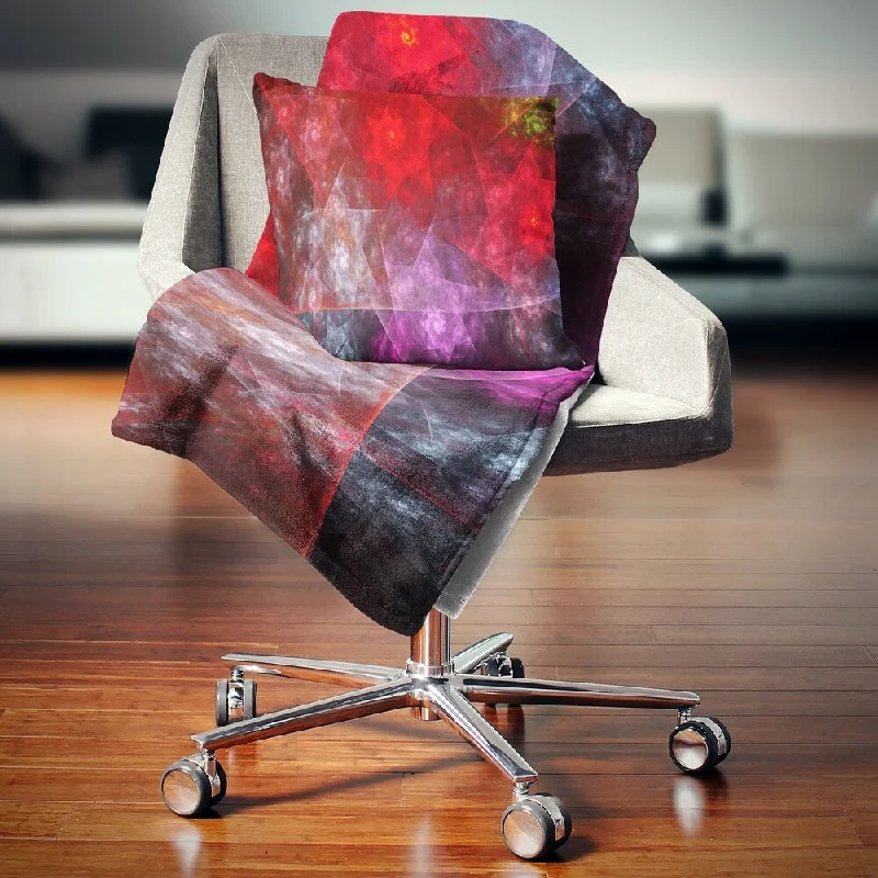 Recycled polyester blankets for an eco - conscious optionRecycled polyester blankets for an eco - conscious optionDesignart 'Red Purple Symphony of Gems' Abstract Throw Blanket Recycled polyester blankets for an eco - conscious optionRecycled polyester blankets for an eco - conscious optionDesignart 'Red Purple Symphony of Gems' Abstract Throw Blanket