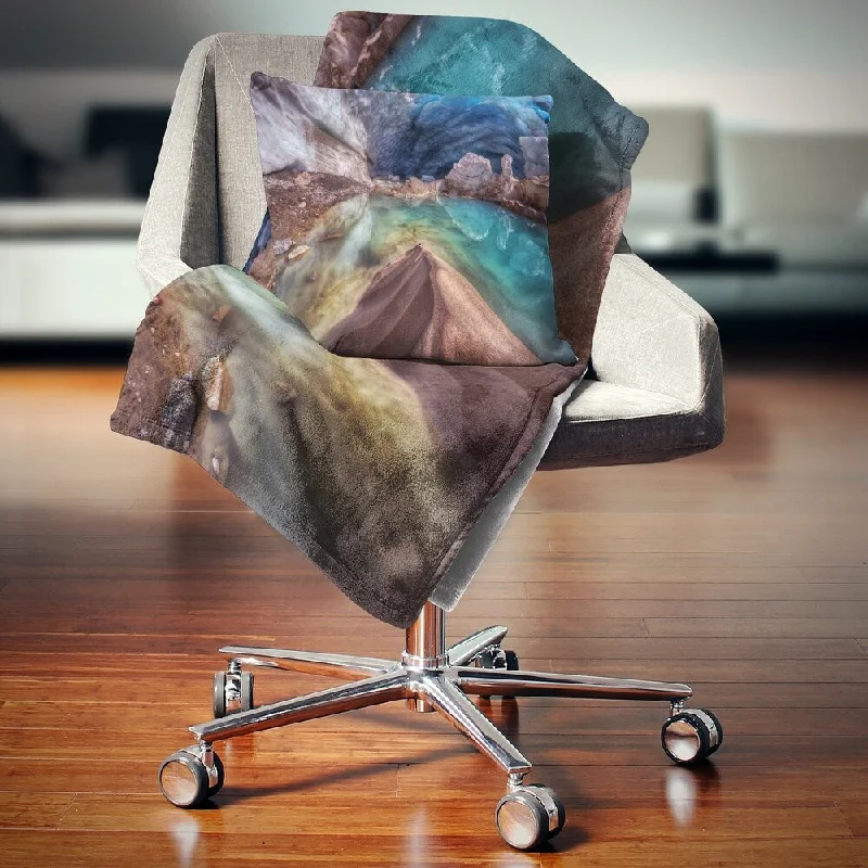 Fleece blankets for a cozy and plush textureFleece blankets for a cozy and plush textureDesignart 'Colorful Glacier Cave' Landscape Fleece Throw Blanket