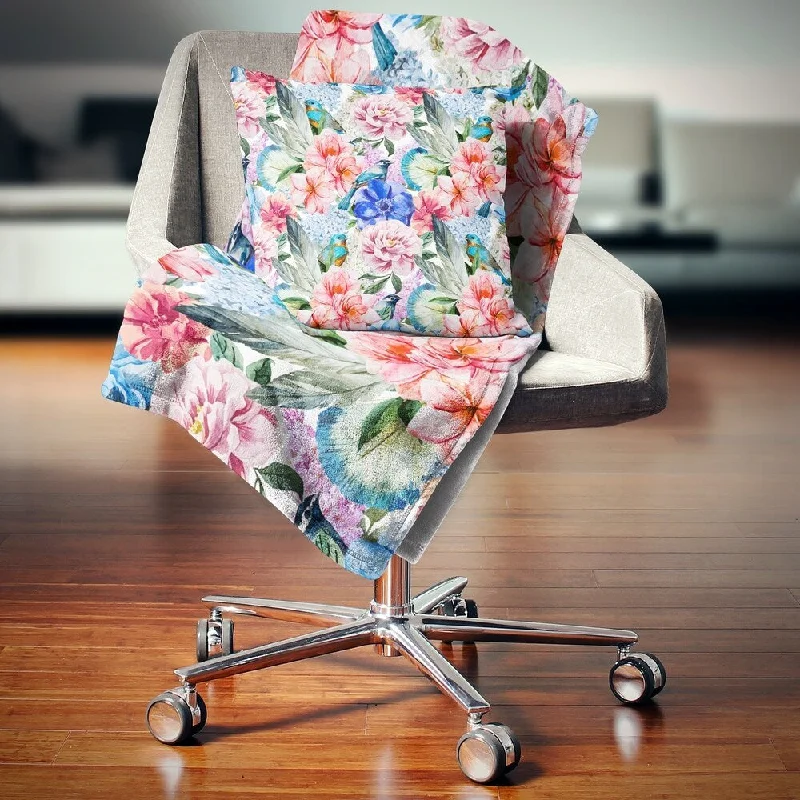 Bamboo fiber blankets with natural antibacterial propertiesBamboo fiber blankets with natural antibacterial propertiesDesignart 'Colorful Flowers and Birds Watercolor' Flower Throw Blanket Bamboo fiber blankets with natural antibacterial propertiesBamboo fiber blankets with natural antibacterial propertiesDesignart 'Colorful Flowers and Birds Watercolor' Flower Throw Blanket