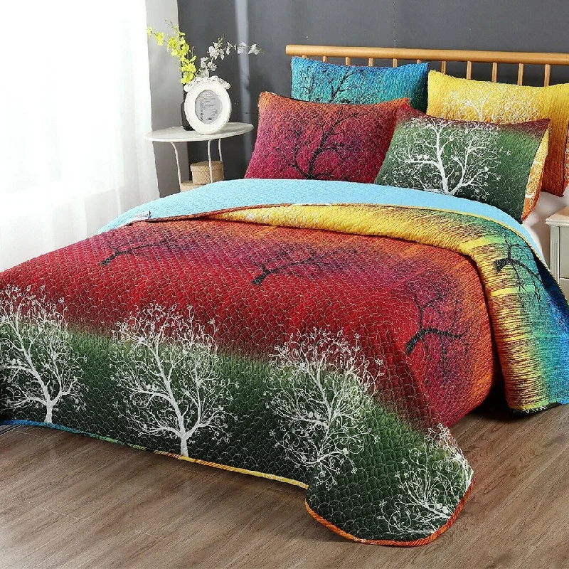 Fleece blankets for a cozy and plush textureFleece blankets for a cozy and plush textureKing Rainbow Tree Bedspread Set Quilt & Pillow Shams Yellow Fleece blankets for a cozy and plush textureFleece blankets for a cozy and plush textureKing Rainbow Tree Bedspread Set Quilt & Pillow Shams Yellow