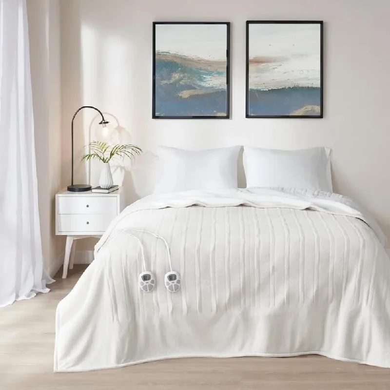 King - size blankets to cover large beds comfortablyKing - size blankets to cover large beds comfortablyFull Solid Fleece to Sherpa Heated Blanket Ivory King - size blankets to cover large beds comfortablyKing - size blankets to cover large beds comfortablyFull Solid Fleece to Sherpa Heated Blanket Ivory