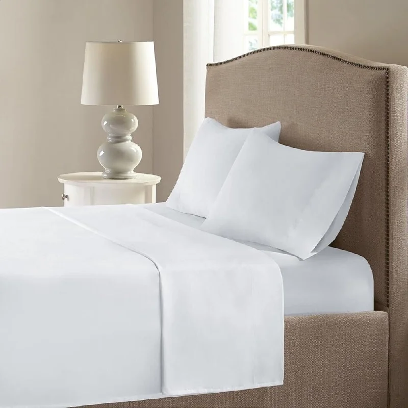 Recycled polyester blankets for an eco - conscious optionRecycled polyester blankets for an eco - conscious option4pc King Comfort Spaces Cooling Sheets Moisture Wicking White
