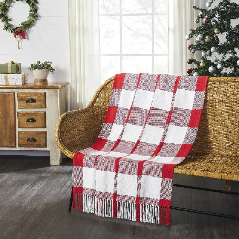 Recycled polyester blankets for an eco - conscious optionRecycled polyester blankets for an eco - conscious optionAnnie Red Check Woven Throw 50x60 Recycled polyester blankets for an eco - conscious optionRecycled polyester blankets for an eco - conscious optionAnnie Red Check Woven Throw 50x60