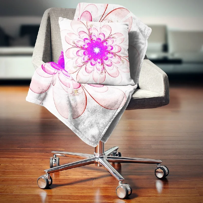 Cotton blankets for breathability and a lightweight feelCotton blankets for breathability and a lightweight feelDesignart 'Perfect Fractal Flower in Light Pink' Floral Throw Blanket Cotton blankets for breathability and a lightweight feelCotton blankets for breathability and a lightweight feelDesignart 'Perfect Fractal Flower in Light Pink' Floral Throw Blanket