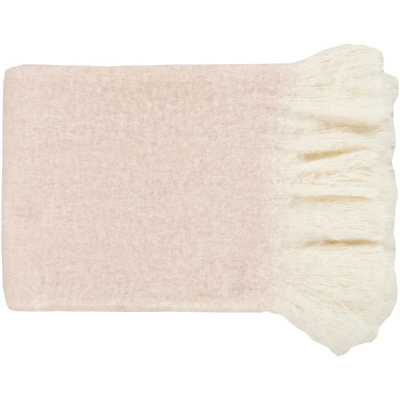Linen blankets with a rustic and textured lookLinen blankets with a rustic and textured lookDeidra Blush 50" x 60" Classic Throw
