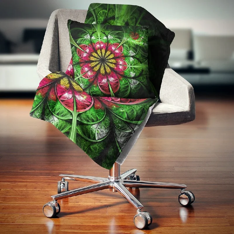 Cotton blankets for breathability and a lightweight feelCotton blankets for breathability and a lightweight feelDesignart 'Dark Yellow and Green Flower' Abstract Throw Blanket Cotton blankets for breathability and a lightweight feelCotton blankets for breathability and a lightweight feelDesignart 'Dark Yellow and Green Flower' Abstract Throw Blanket