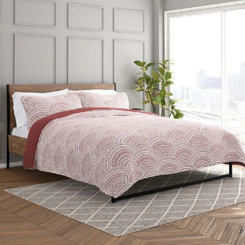 Chenille blankets with a thick and fuzzy textureChenille blankets with a thick and fuzzy texture3pc Full/Queen Quilted Coverlet Set Reversible Scallop Terracotta