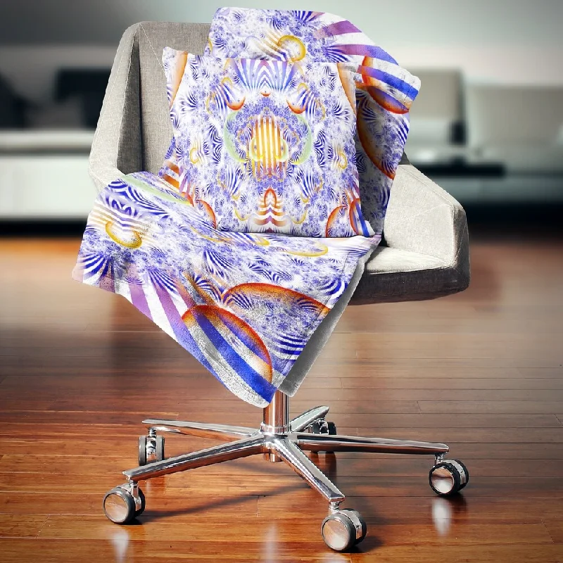 Queen - size blankets for standard - sized bedsQueen - size blankets for standard - sized bedsDesignart 'Magical Fairy Pattern Blue' Abstract Throw Blanket Queen - size blankets for standard - sized bedsQueen - size blankets for standard - sized bedsDesignart 'Magical Fairy Pattern Blue' Abstract Throw Blanket