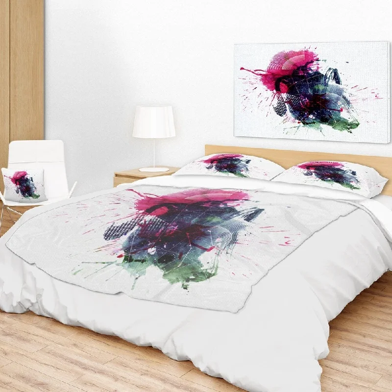 Silk blankets with a smooth and elegant touchSilk blankets with a smooth and elegant touchDesignart 'Multicolor Abstract Stain' Abstract Throw Blanket