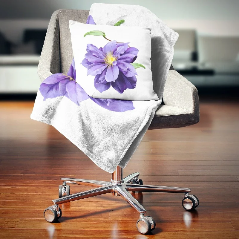 Alpaca wool blankets for a hypoallergenic and warm optionAlpaca wool blankets for a hypoallergenic and warm optionDesignart 'Purple Watercolor Summer Flower' Floral Throw Blanket