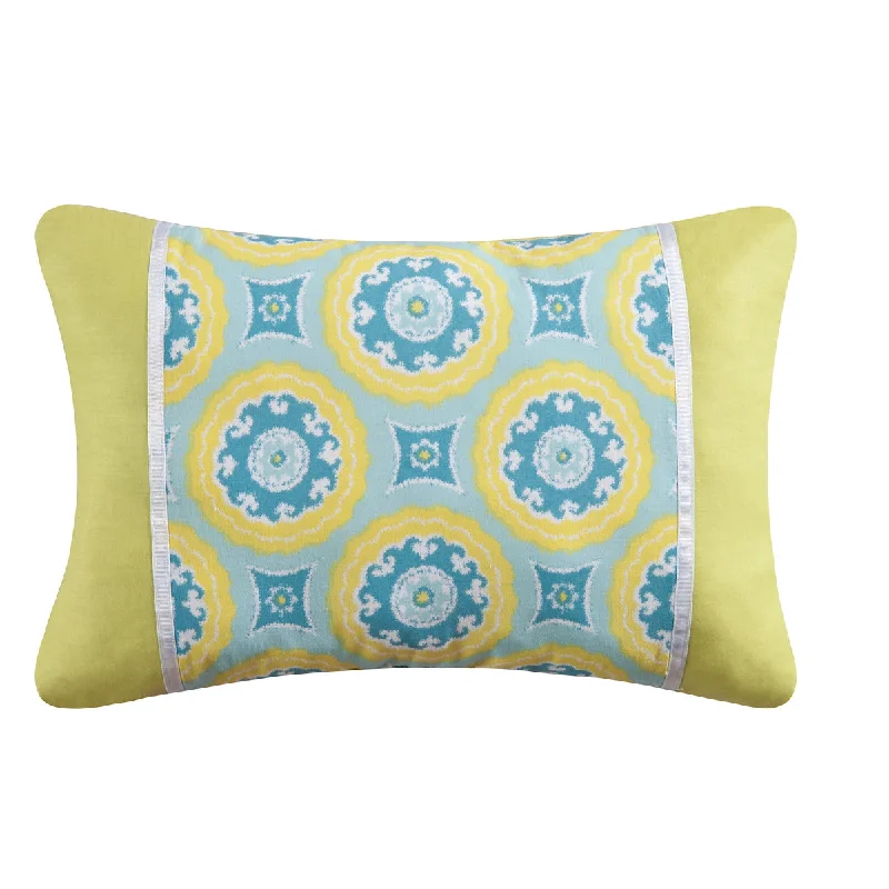 Round Pillows for Boho-Style InteriorsDelilah Blue Pillow