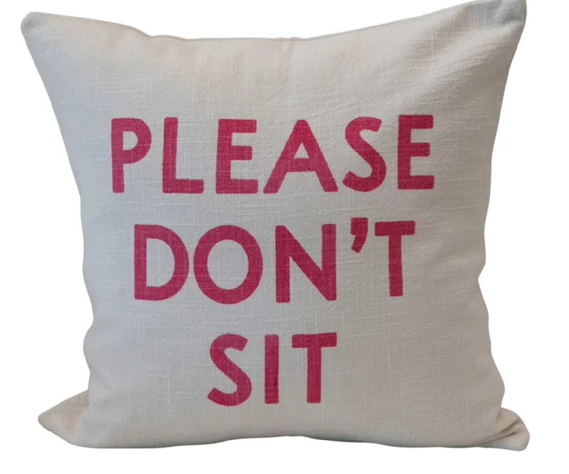 Cooling Pillows for Hot SleepersPlease Don't Sit Pillow