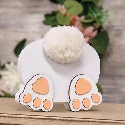 Bed skirts with a lace trim for a romantic touchFluffy Bunny Bum Chunky Sitter