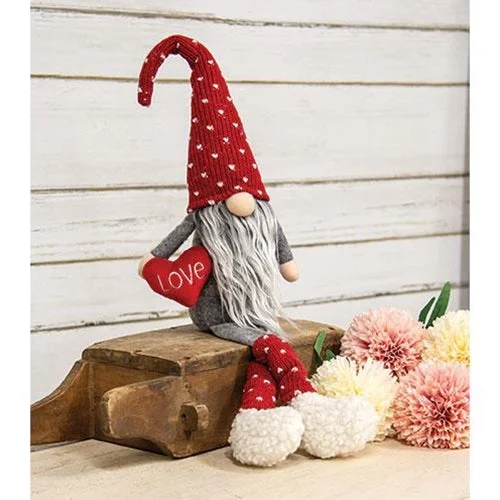 Cotton bed skirts for a soft and breathable lookDangle Leg Love Gnome w/Leg Warmers