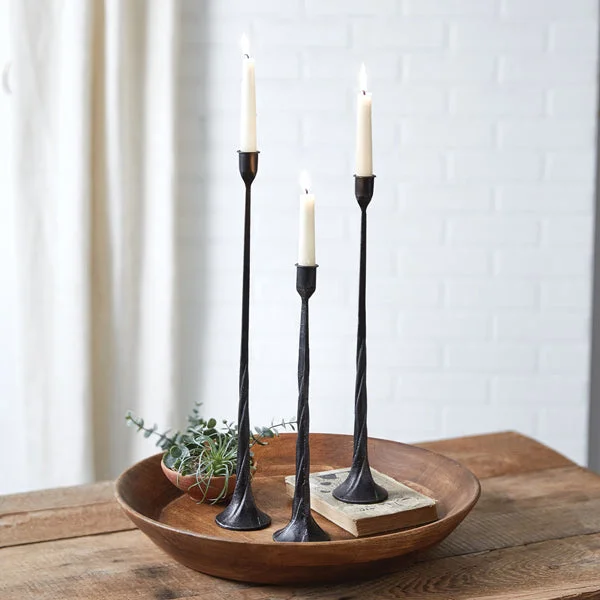 Bed skirts with a mermaid - themed printSet of Three Chaplins Taper Candle Holders