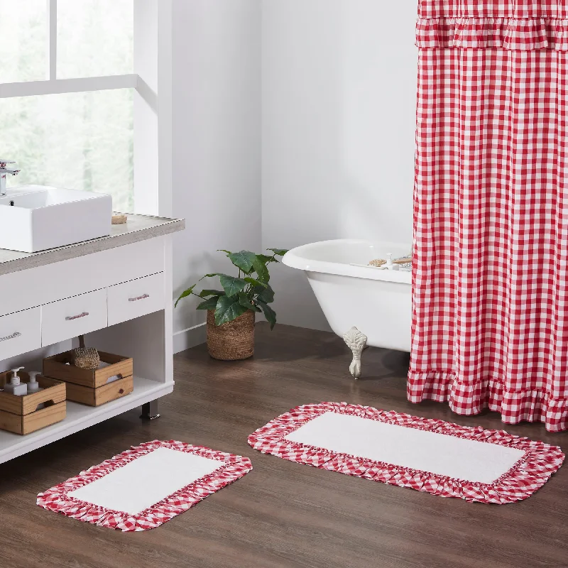 Polyester bed skirts for easy care and durabilityAnnie Buffalo Red Check Bathmat 27x48 Polyester bed skirts for easy care and durabilityAnnie Buffalo Red Check Bathmat 27x48