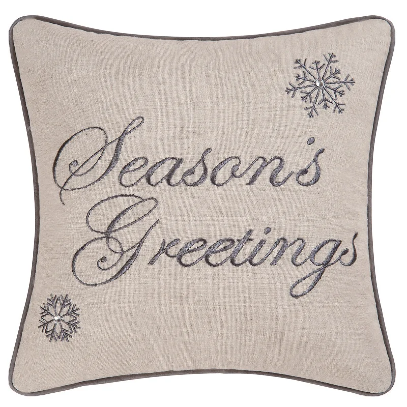 Soft and Fluffy Pillows for Bedroom ComfortSeason's Greetings Pillow