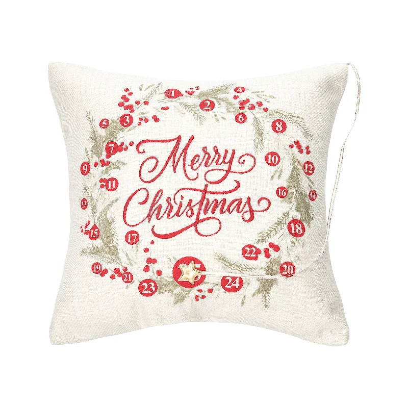 Adjustable Pillows for Customized ComfortMerry Christmas Wreath Pillow