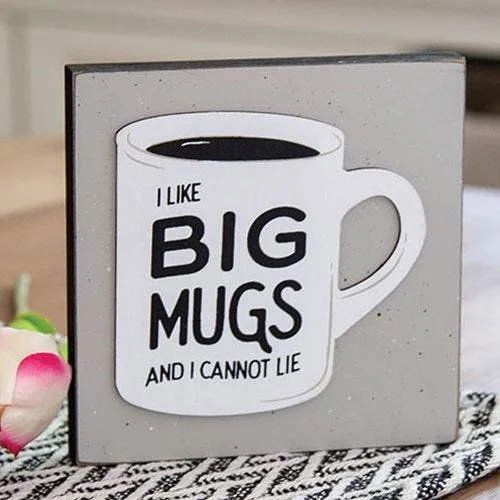 Bed skirts with a modern minimalist designI Like Big Mugs Layered Block