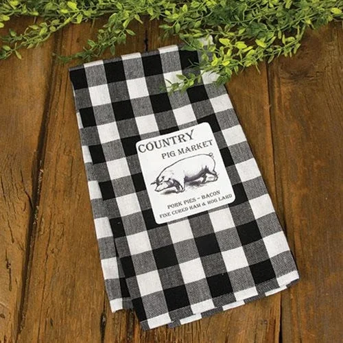 Checkered bed skirts for a classic patternCountry Pig Market Black & White Buffalo Check Dish Towel Checkered bed skirts for a classic patternCountry Pig Market Black & White Buffalo Check Dish Towel