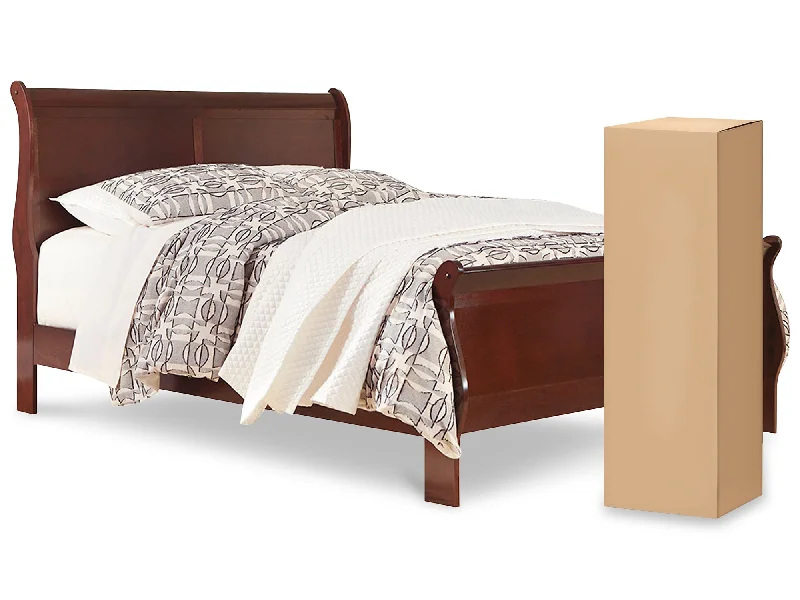 Wool - filled mattresses for natural insulation and moisture - wickingAlisdair Queen Sleigh Bed with Mattress Wool - filled mattresses for natural insulation and moisture - wickingAlisdair Queen Sleigh Bed with Mattress