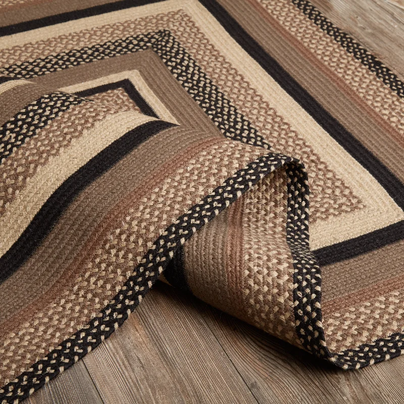Bed skirts in pastel shades for a delicate lookSawyer Mill Charcoal Creme Jute Rug Rect w/ Pad 48x72
