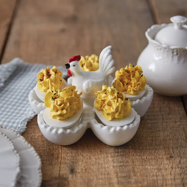 Bed skirts with a nautical themeRooster Egg Holder