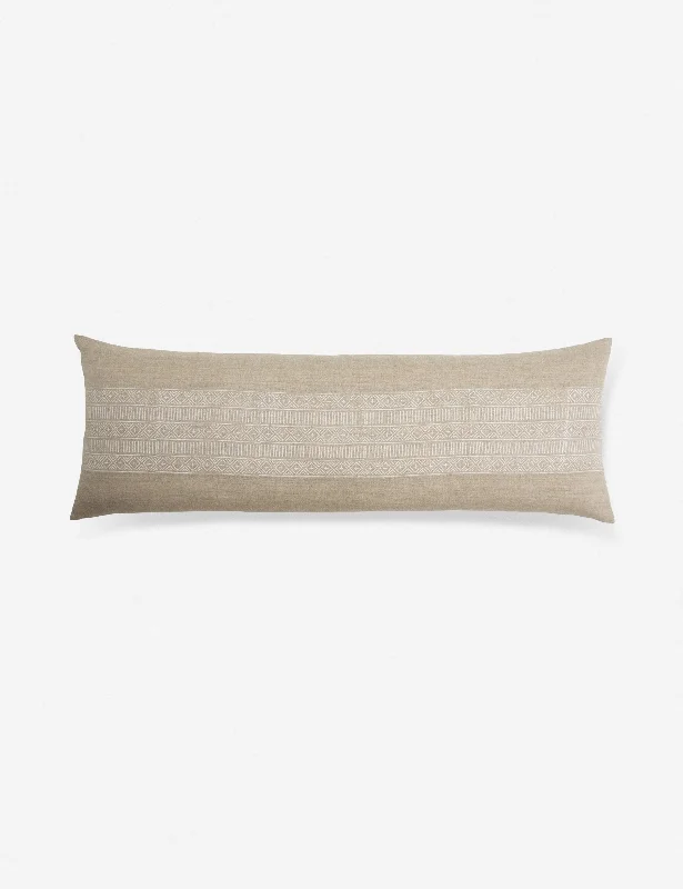 Cotton Pillows for Natural ComfortOatha Long Lumbar Pillow