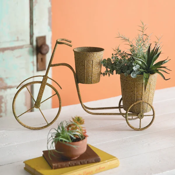 Bed skirts in neutral colors for easy pairingThornehill Trike Planter