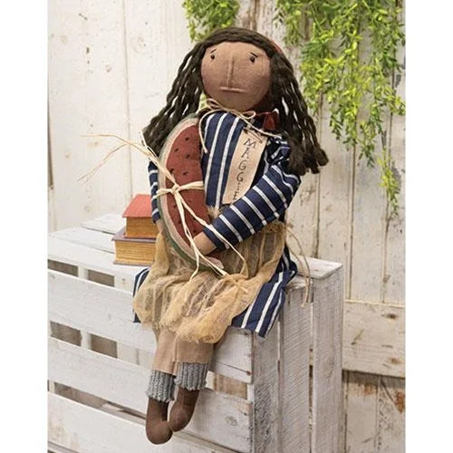 Polyester bed skirts for easy care and durabilityMaggie Doll With Watermelon Slice